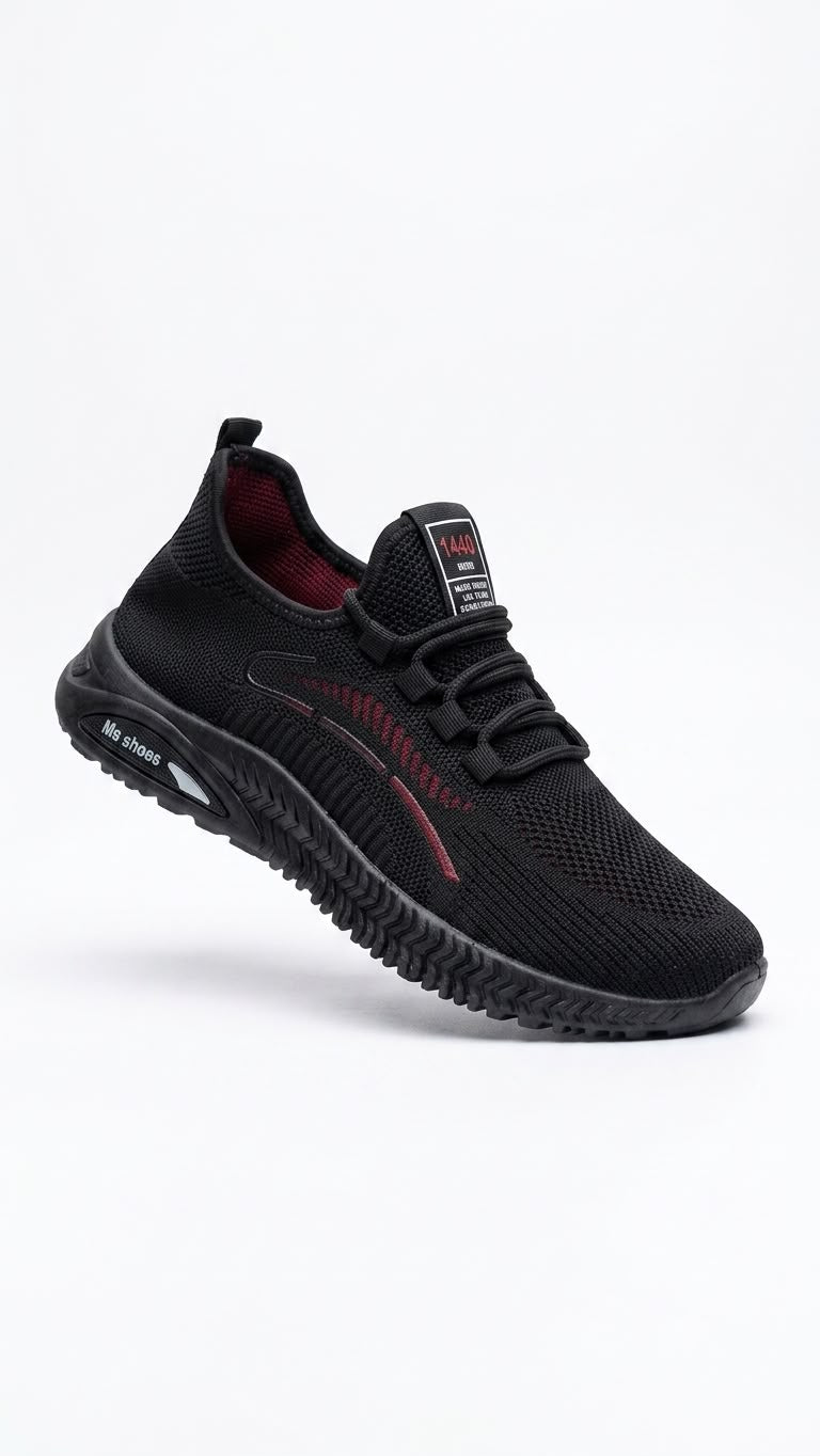 MS Good locking shoes Breathable Knit Sneakers for Everyday Comfortable Shoes Boy's Men's Shoes